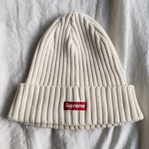 Supreme "Overdyed" (White) Box Logo Beanie